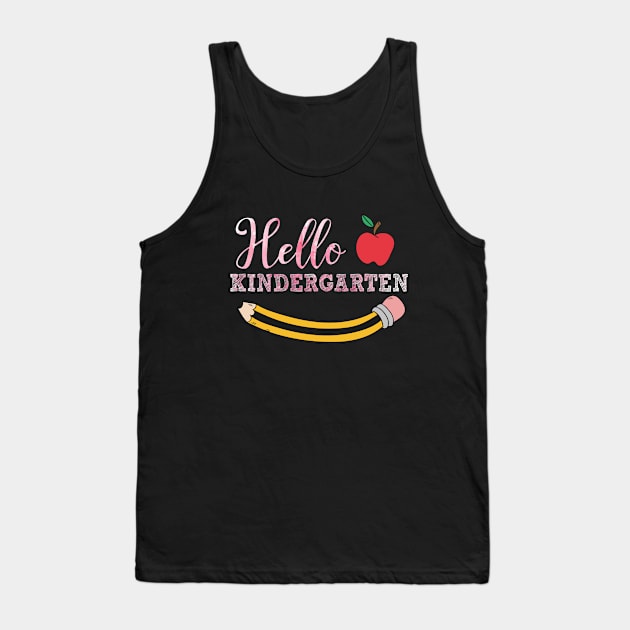 kindergarten Teacher Shirt, Back to School Shirt, Teacher Appreciation, Kindergarten Teacher Gift Tank Top by RRADesign